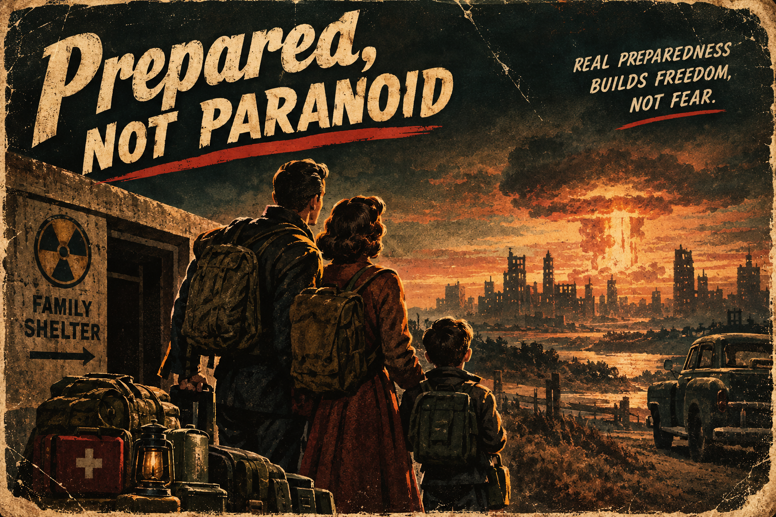 Prepared, Not Paranoid — disaster readiness feature illustration